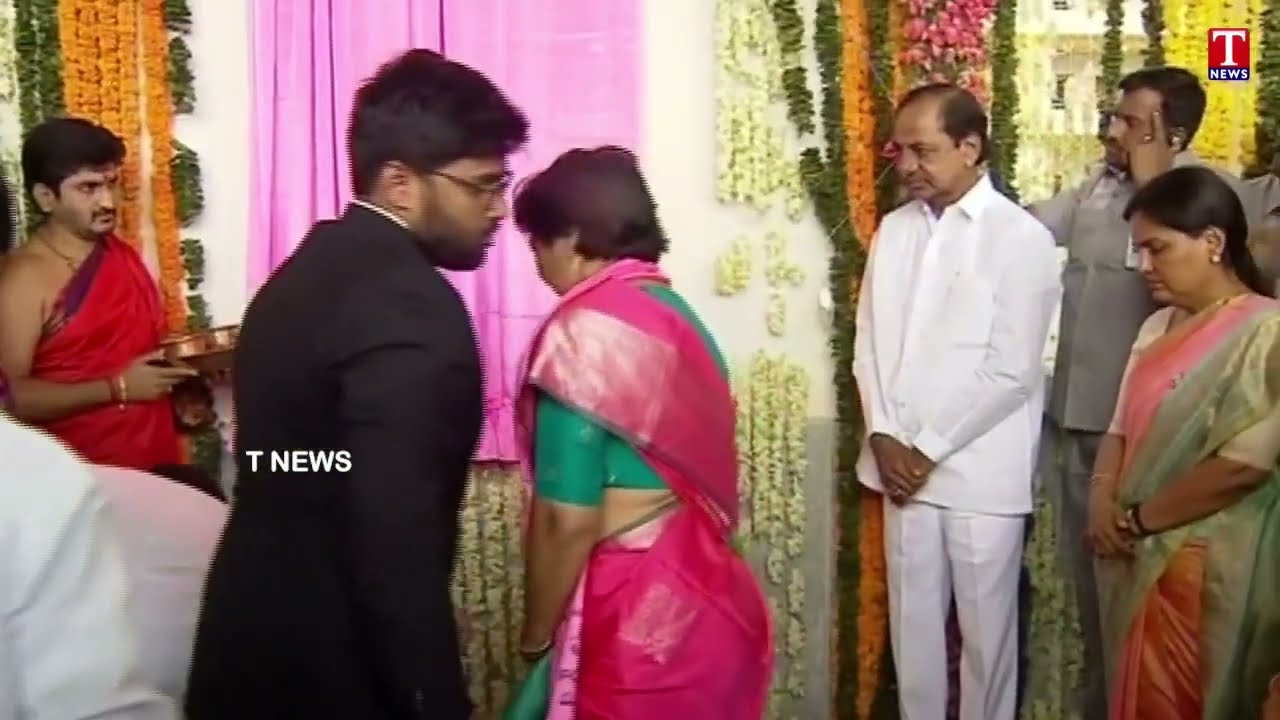 CM KCR Pooja At Collectorate | KCR Nirmal Tour | T News