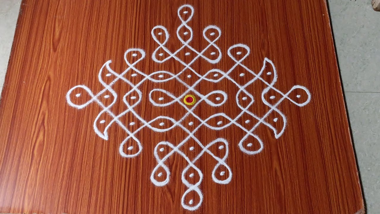 9dots melikala muggulu||easy rangoli|daily chukkala muggulu||sikku,kambhi,neli kolams|#Nice Rangoli