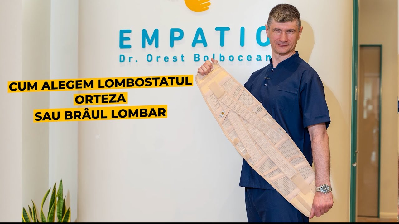 Alegem lombostatul (orteza lombară,brâu medical), guler cervical. Explicații @DrOrestBolbocean