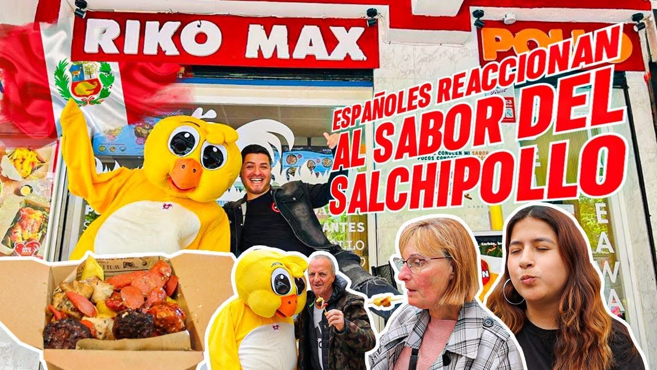 REACCION DE ESPAÑOLES🇪🇸/PROBANDO SALCHIPOLLO🍟🍗 PERUANO🇵🇪 POR  PRIMERA VEZ🤩 #comidaperuana
