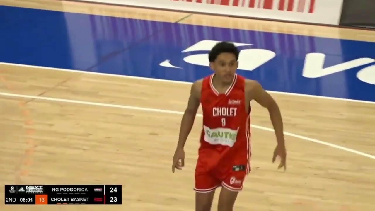 AARON TOWO-NANSI(BORN:2009)NEXT GEN.EUROLEAGUE TOURNAMENT HIGHLIGHTS.TEAM:CHOLET BASKET.