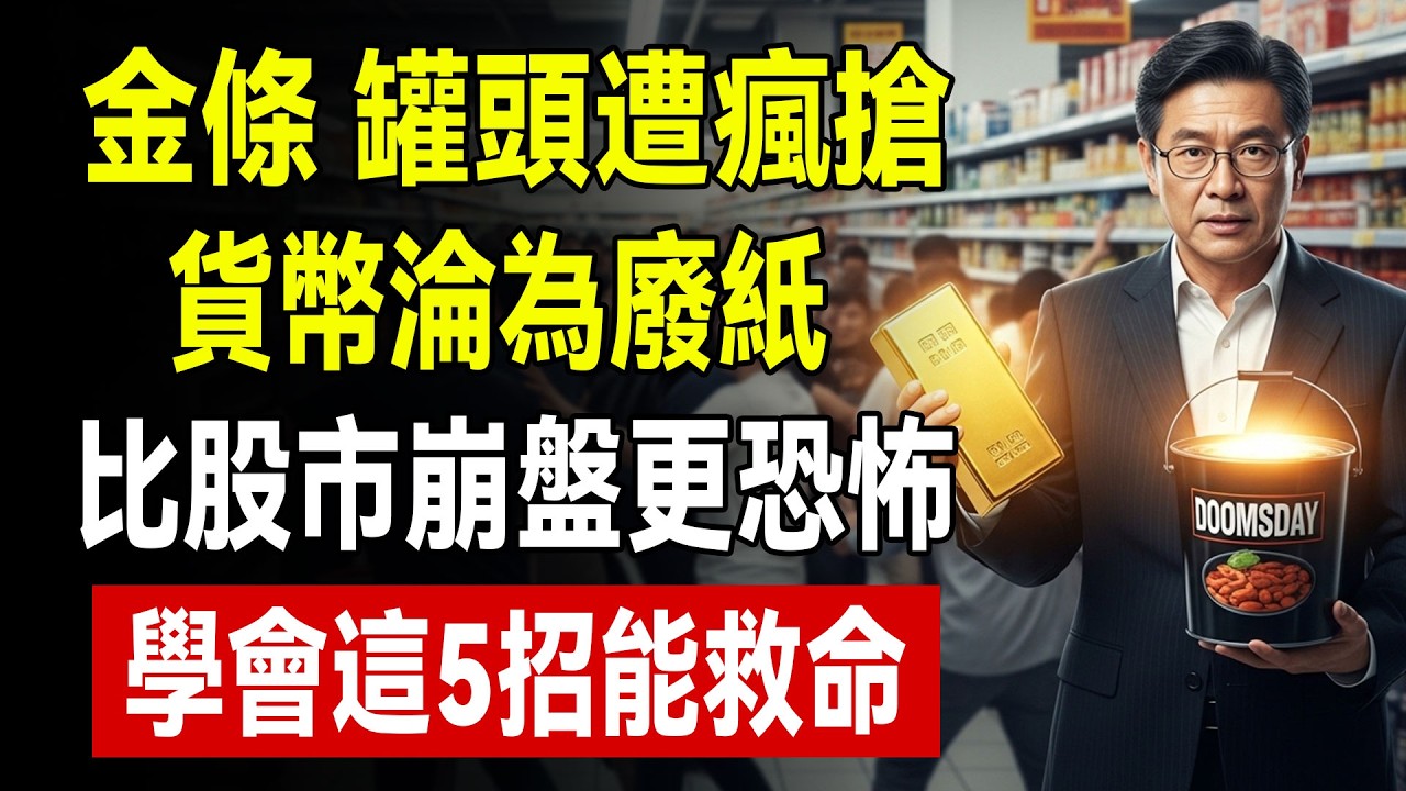 突發大警報！ Costco金條罐頭被搶空，這是鈔票變廢紙的最後倒數？看懂比股市大跌更致命的經濟危機！#惡性通貨膨脹 #好市多搶黃金 #末日罐頭