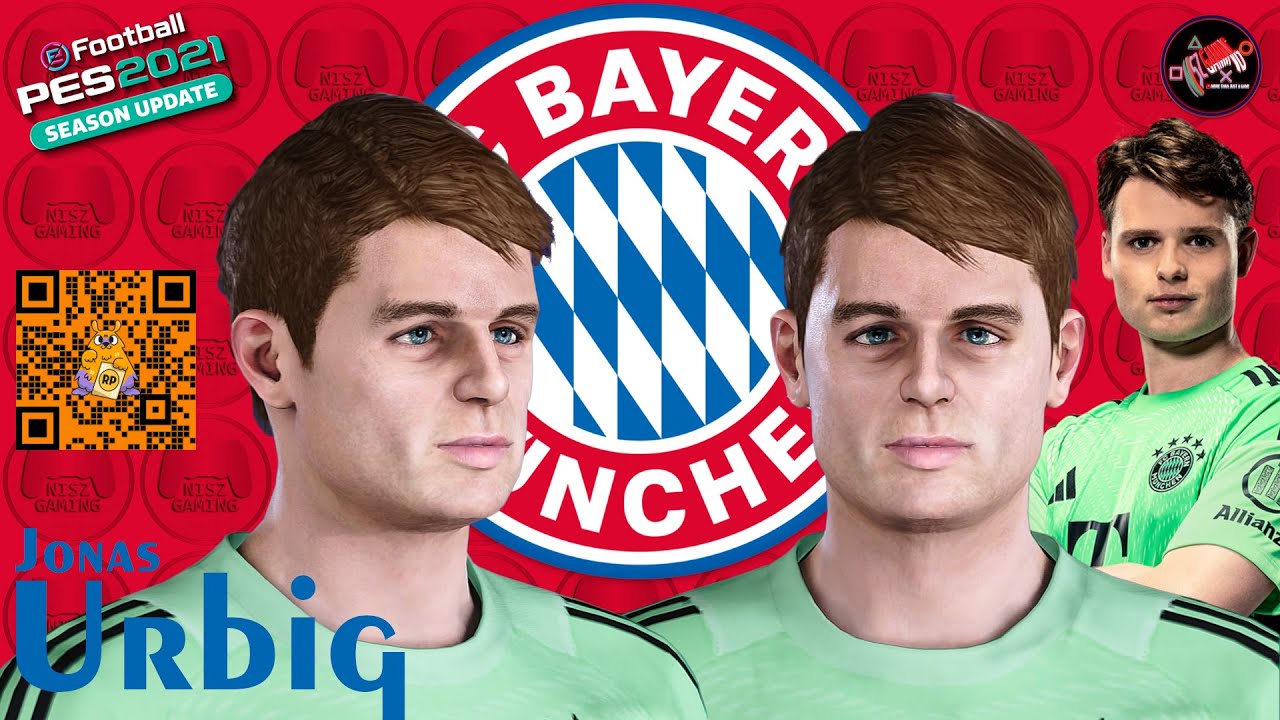 How to Create Face Jonas Urbig 🇩🇪 FC Bayern München | PES 2021 Face Build