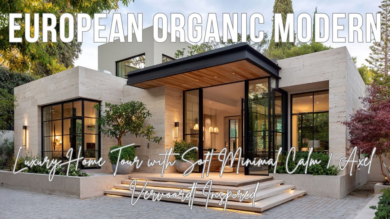 European Organic Modern Luxury Home Tour with Soft Minimal Calm  Axel Vervoordt Inspired