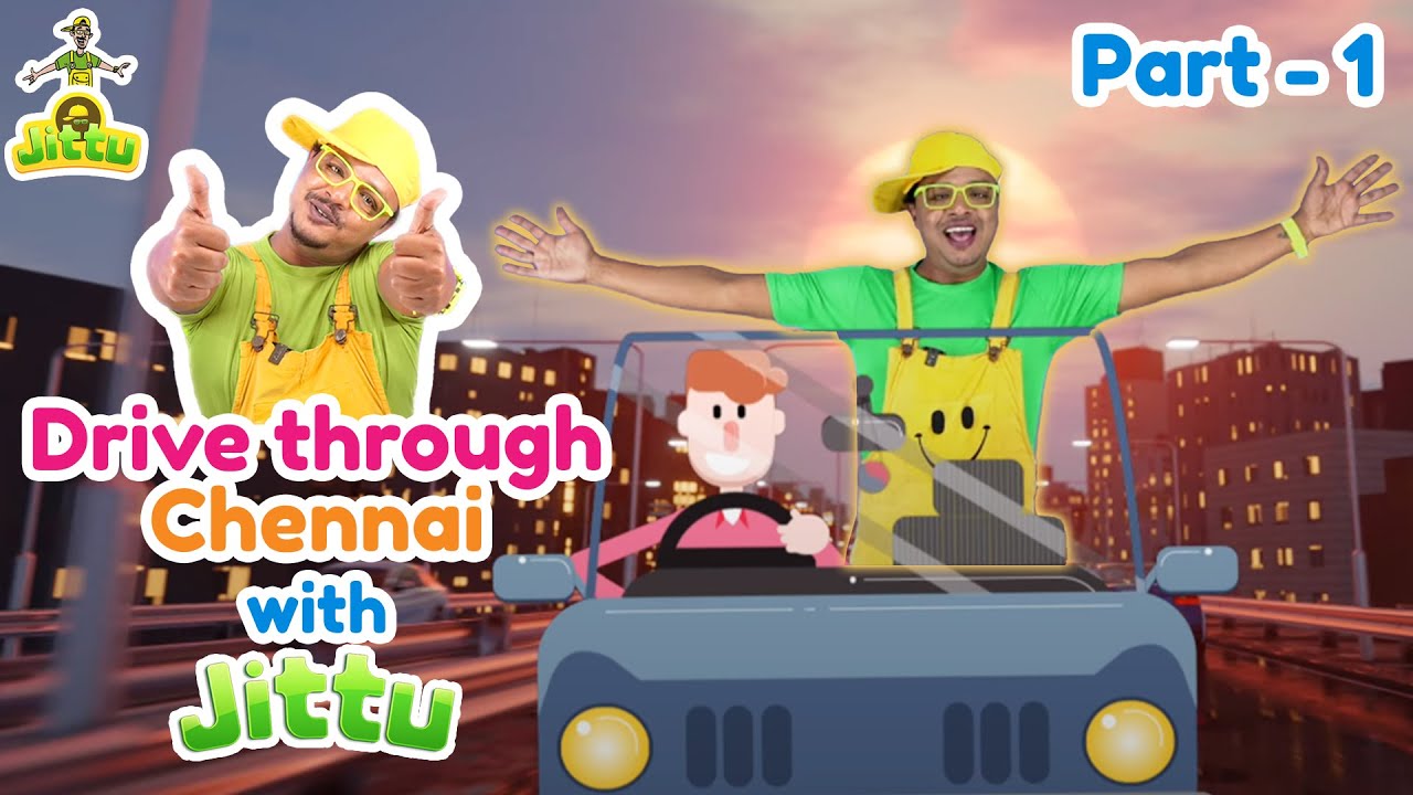 Drive through Chennai | Chennai City Tour with JITTU Part 01 |  #chennai #chennaidrive #cardrive