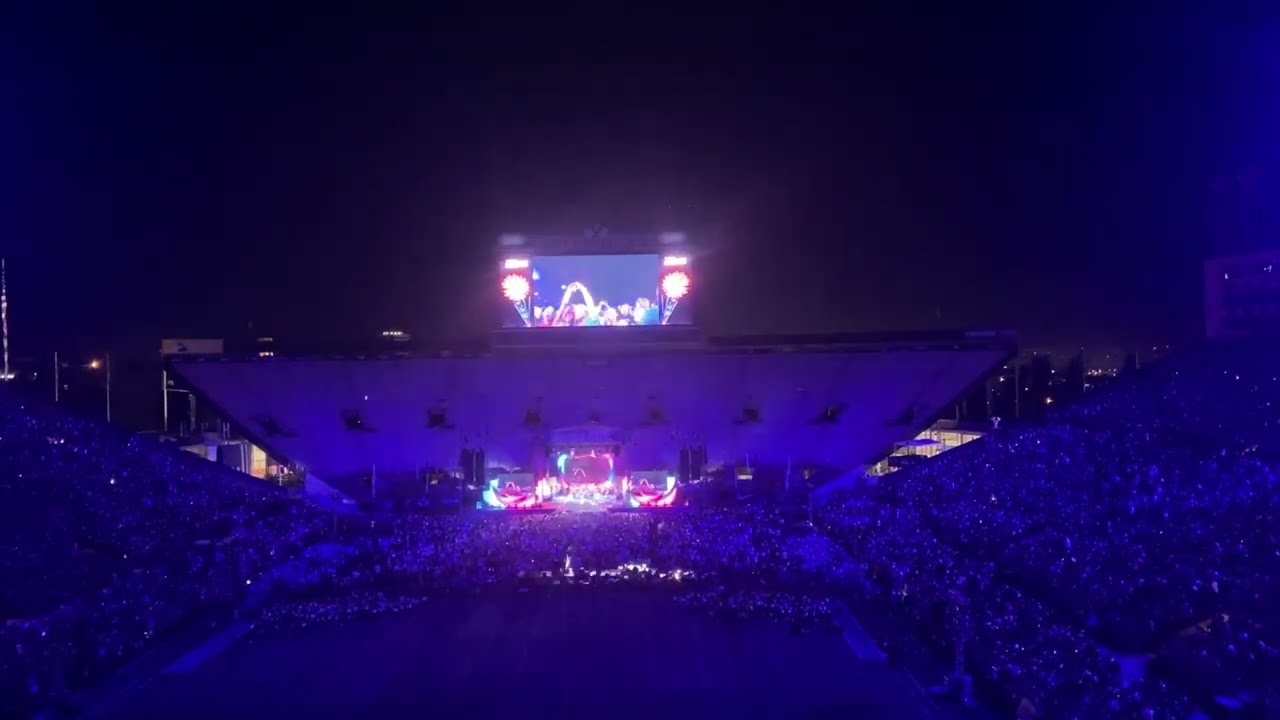 Stadium Of Fire 2024 fireworks, drone show, and Jonas Brothers