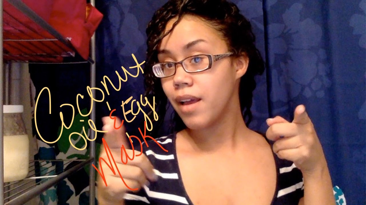 COCONUT OIL AND EGG HAIR MASK