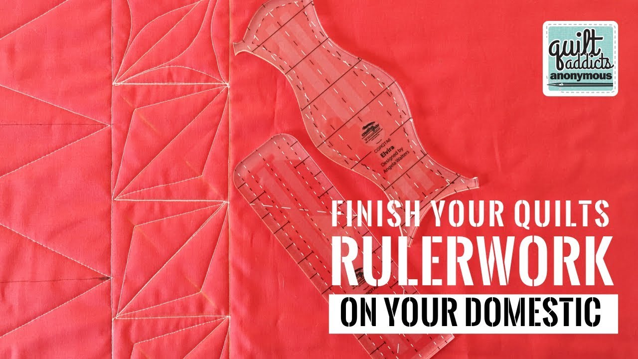 Quilting with Rulers! Learn to finish your quilts on your home sewing machine