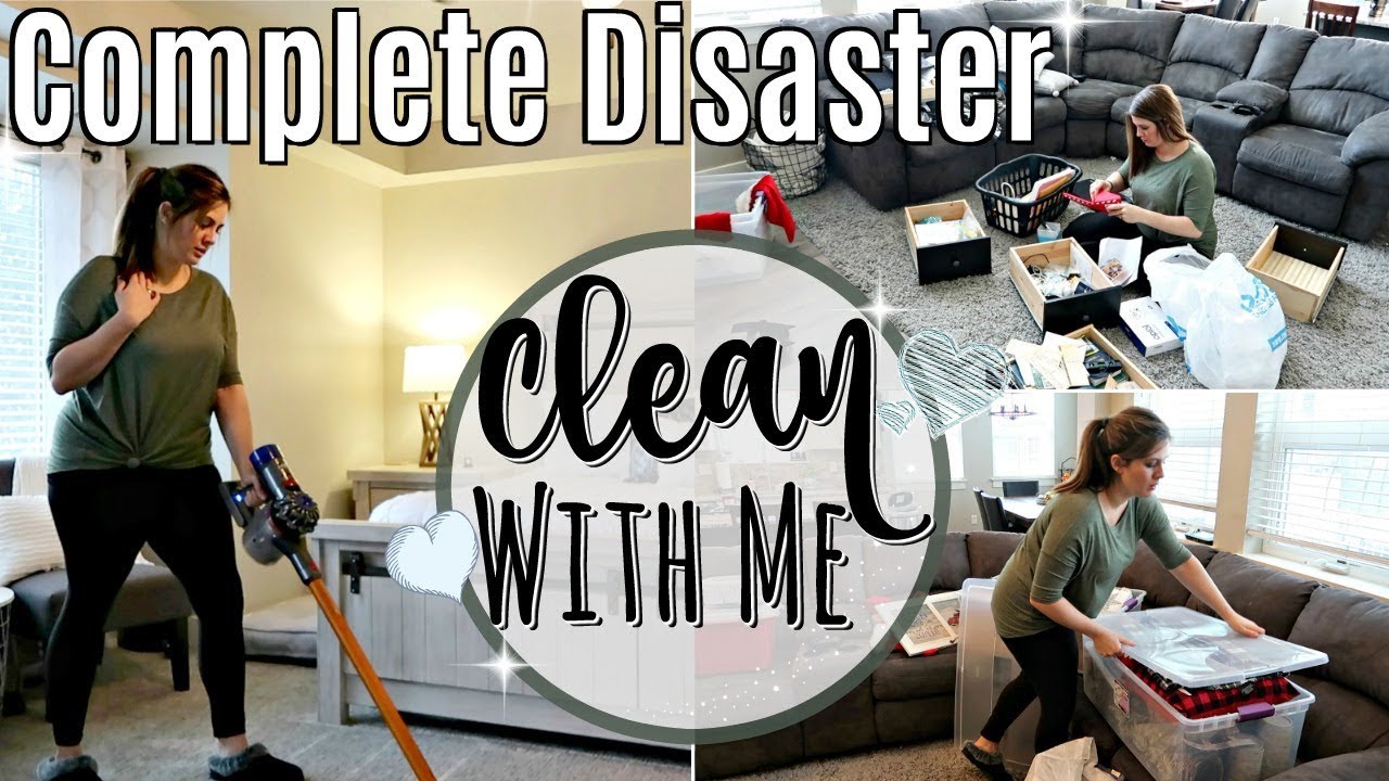 COMPLETE DISASTER!! ULTIMATE CLEAN WITH ME 2018 :: ALL DAY SPEED CLEANING MOTIVATION ::SAHM CLEANING