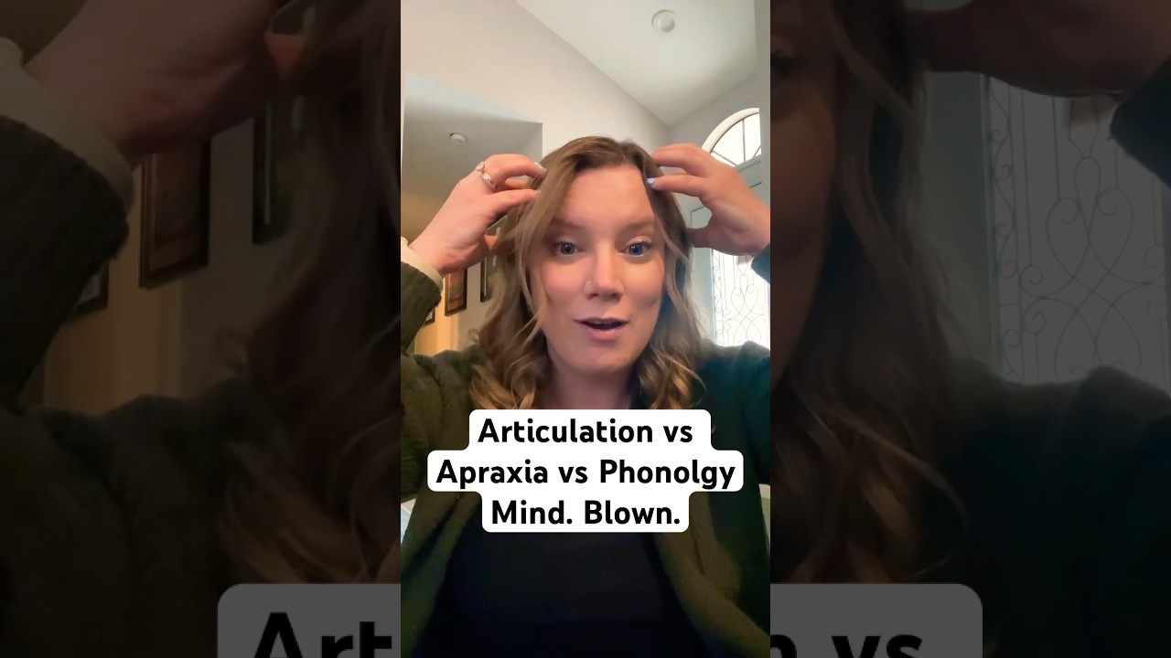 Articulation vs Phonology vs Childhood Apraxia of Speech (CAS) Explained!
