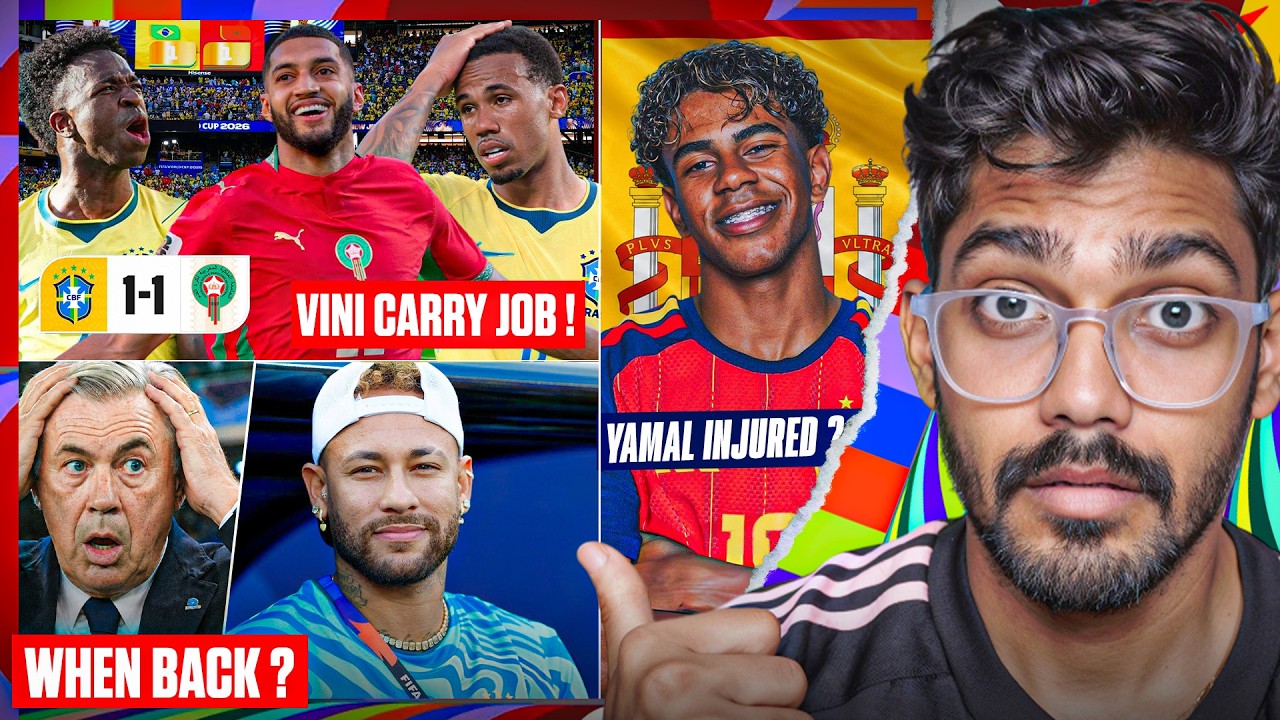Vini JR Carry Brazil, Yamal Injury Update, Neymar Comeback when ? Amorim to Milan| Yildiz to Arsenal