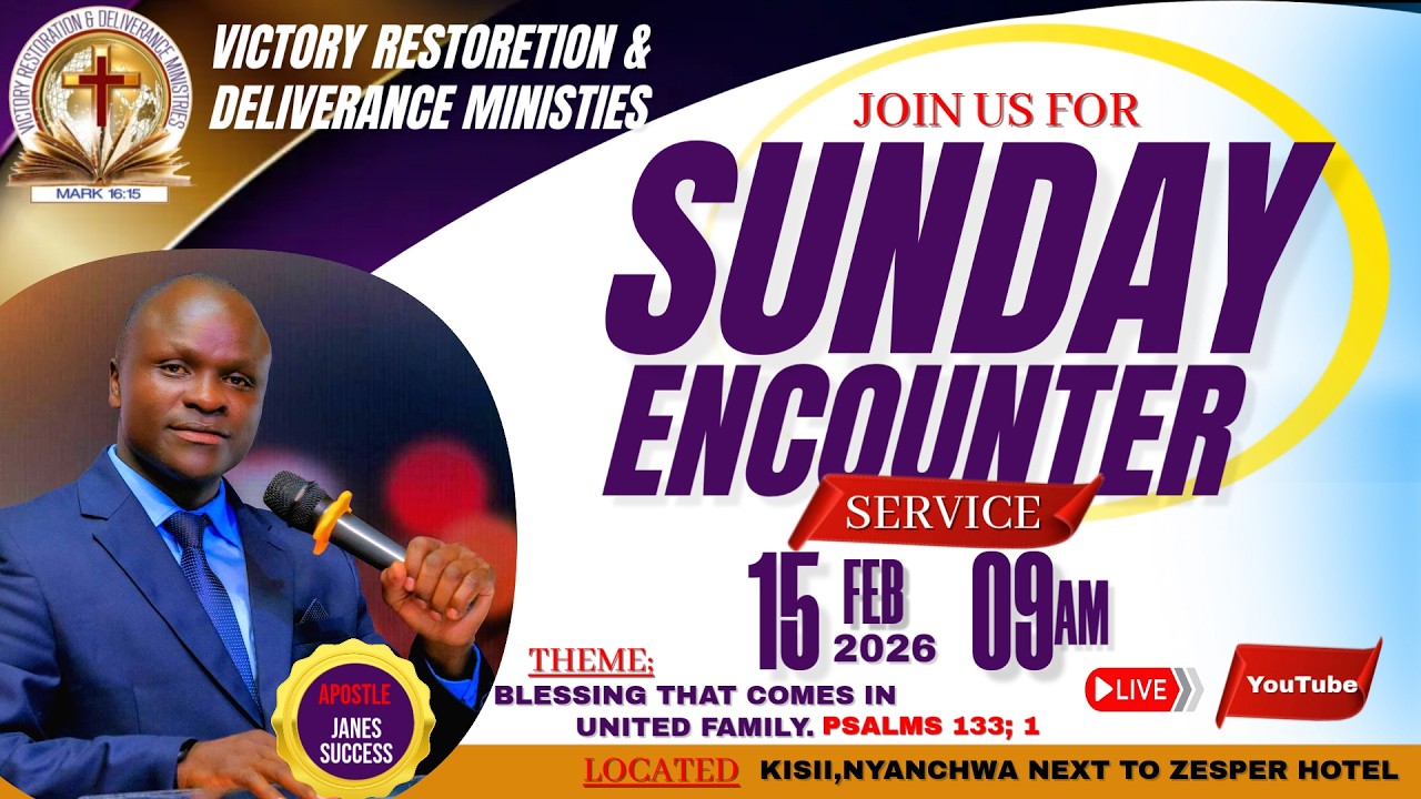15/02/2026 || SUNDAY SERVICE ||BLESSING THAT COMES IN UNITED FAMILY, plms133:1 || APOSTLE JANES S.