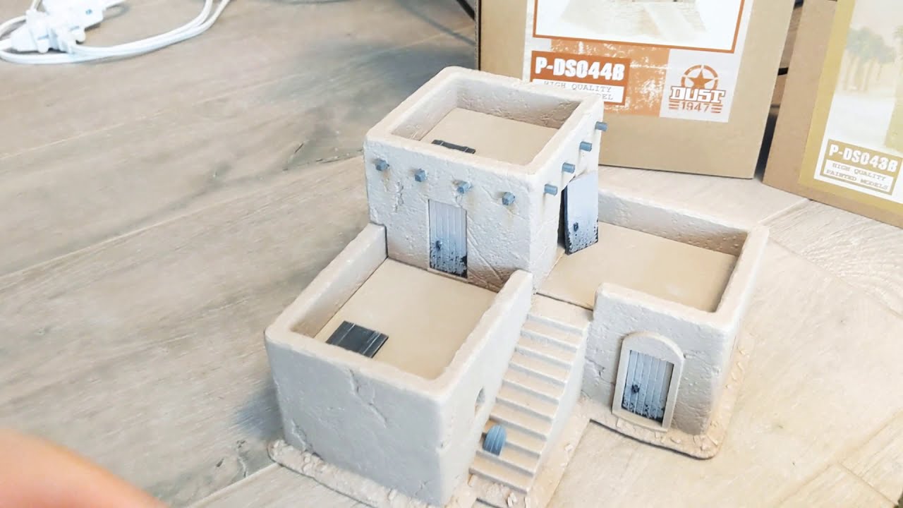Dust 1947 | Premium Terrain | Middle Eastern House + Small Ammo Dump + Tank Traps + Altar Of Cthulhu