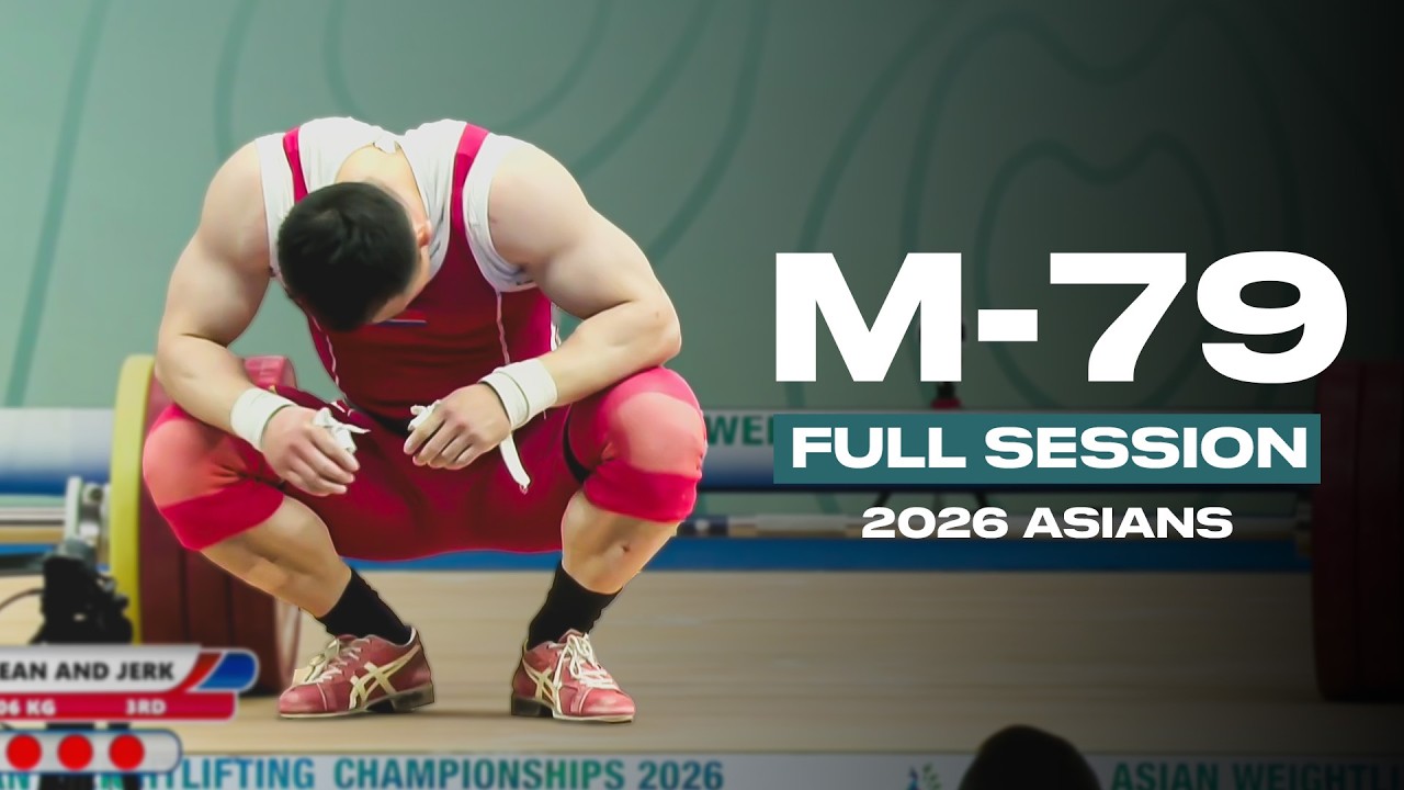 Men's -79kg 2026 Asian Weightlifting Championships | Full Session