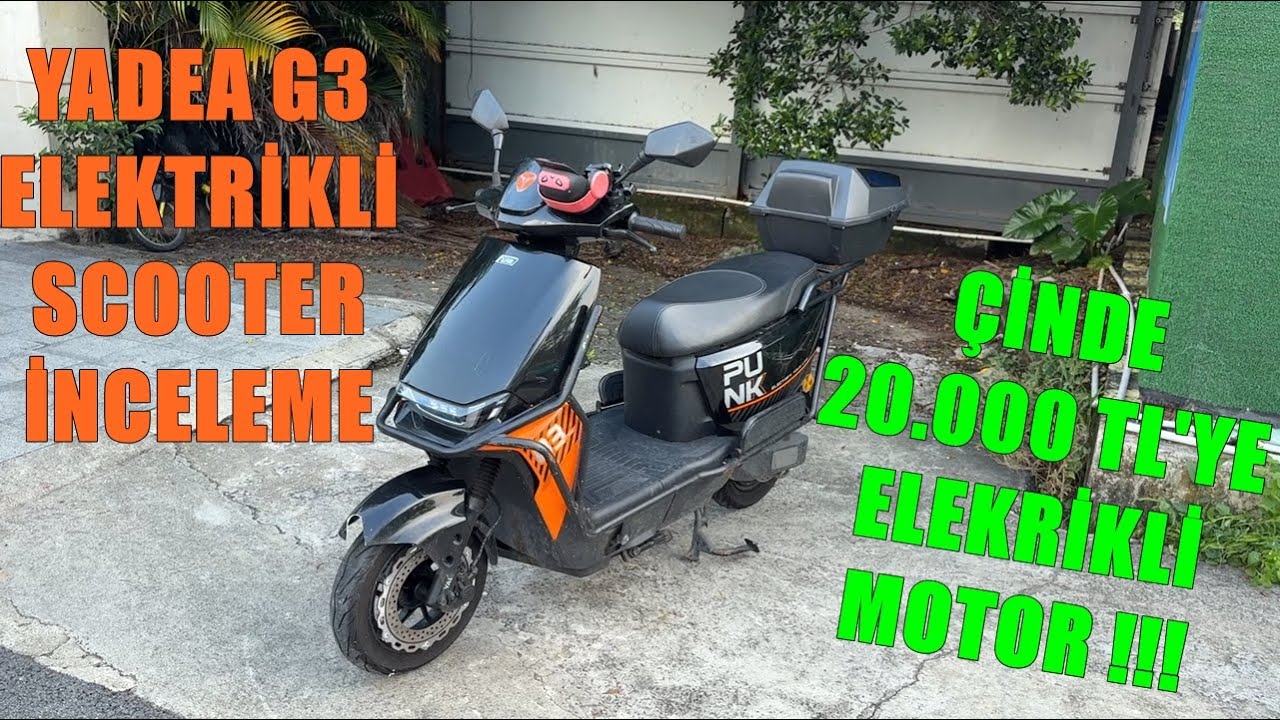 Yadea GT30 Elektrikli Scooter İnceleme || Çin'de 20Bin Tl'ye Elektrikli Motor!