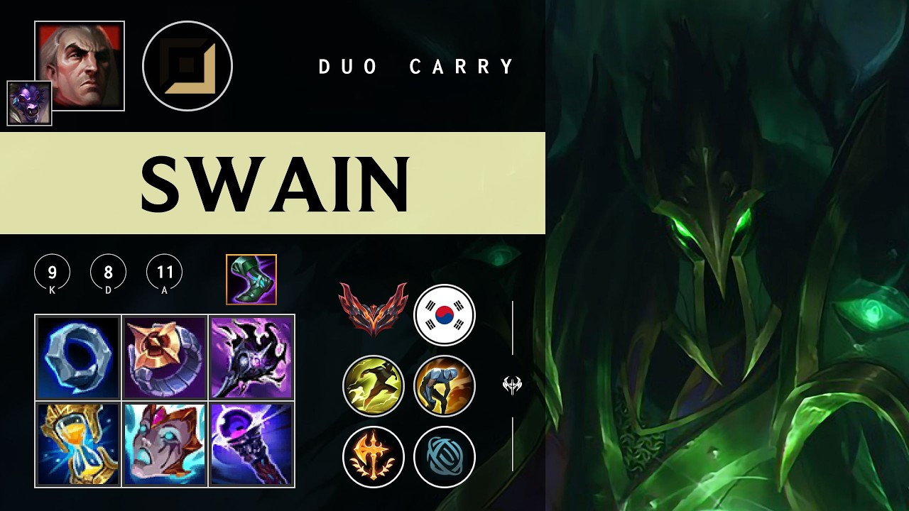 Swain Carry vs Jhin - KR Grandmaster Patch 26.04