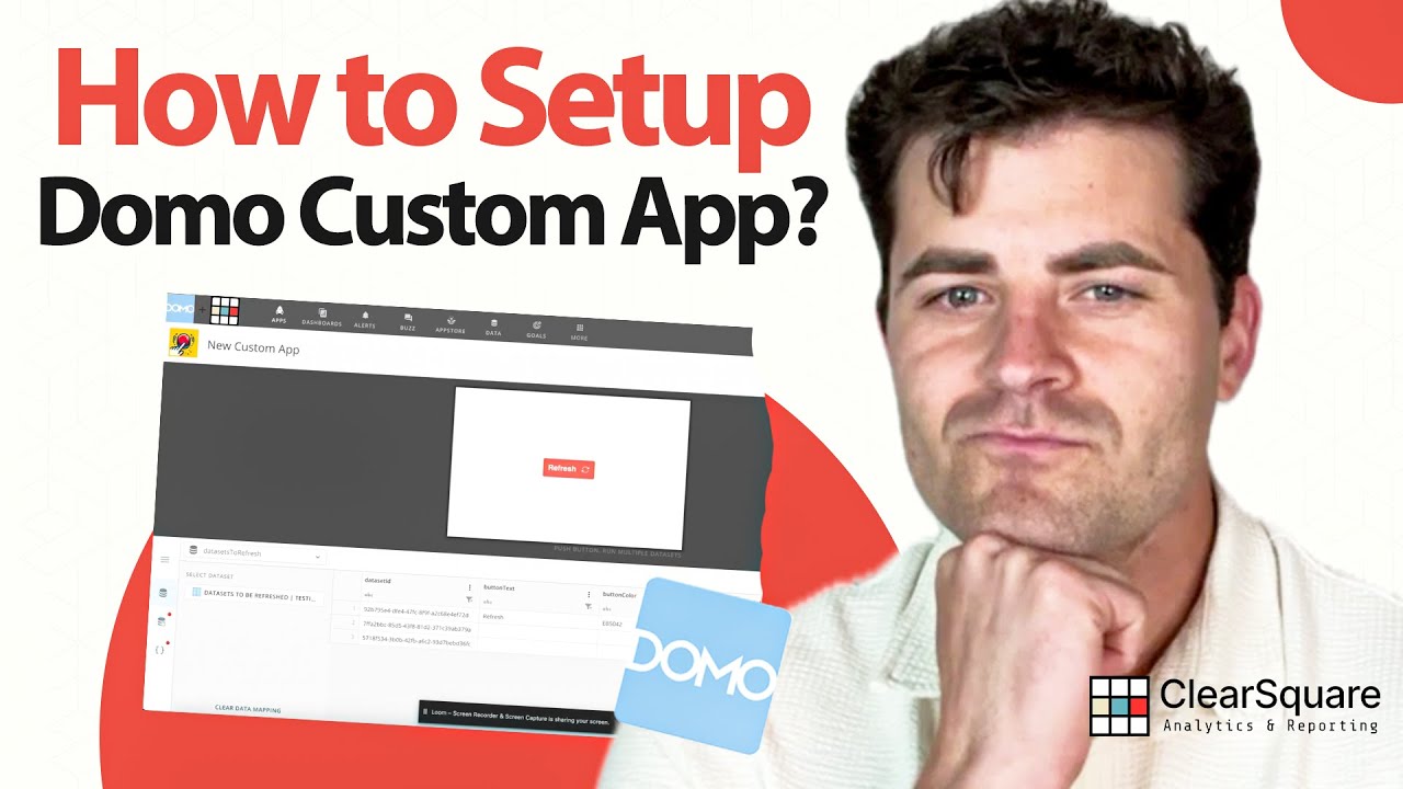 Domo Custom App: How to Setup | Push Button, Run Multiple Datasets