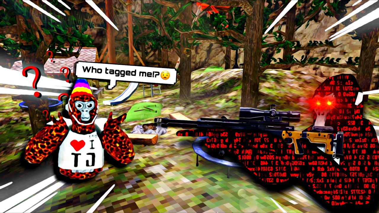 AIMBOT В GORILLA TAG (Мод Троллинг + Смешные моменты)