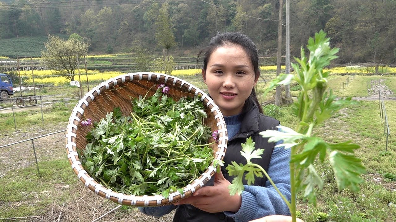 教你用艾叶做青团，再加一种稀缺馅，太香太好吃，你肯定没吃过！