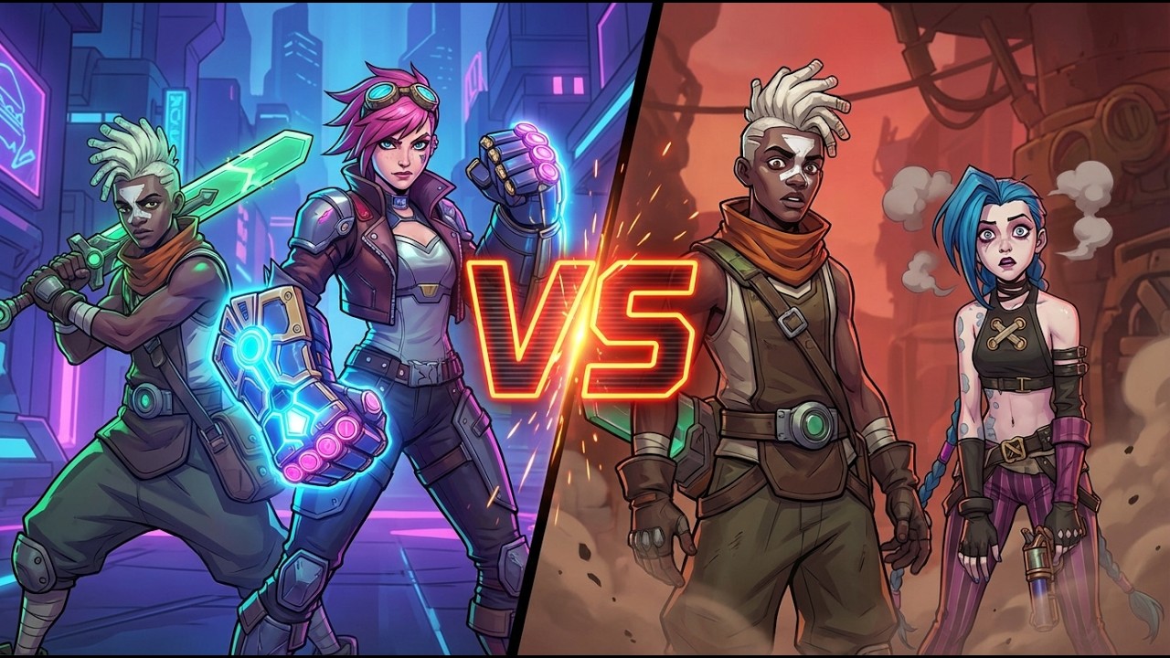 Ekko & Vi vs Ekko & Jinx | 2XKO Gameplay