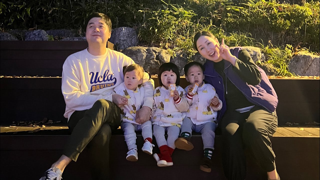 삼둥이와 어린이대공원 데이트 (음악분수쇼, 동물원)