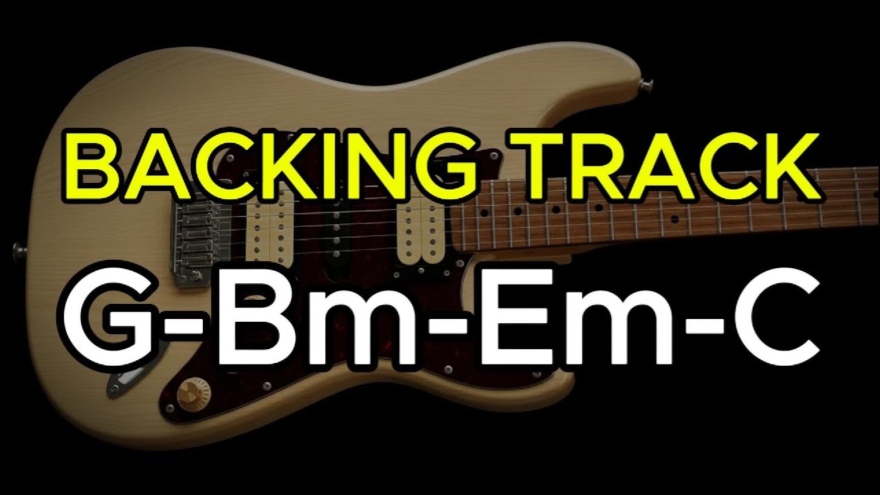 G Major Pop Rock Backing Track | G Bm Em C | Guitar Solo & Practice