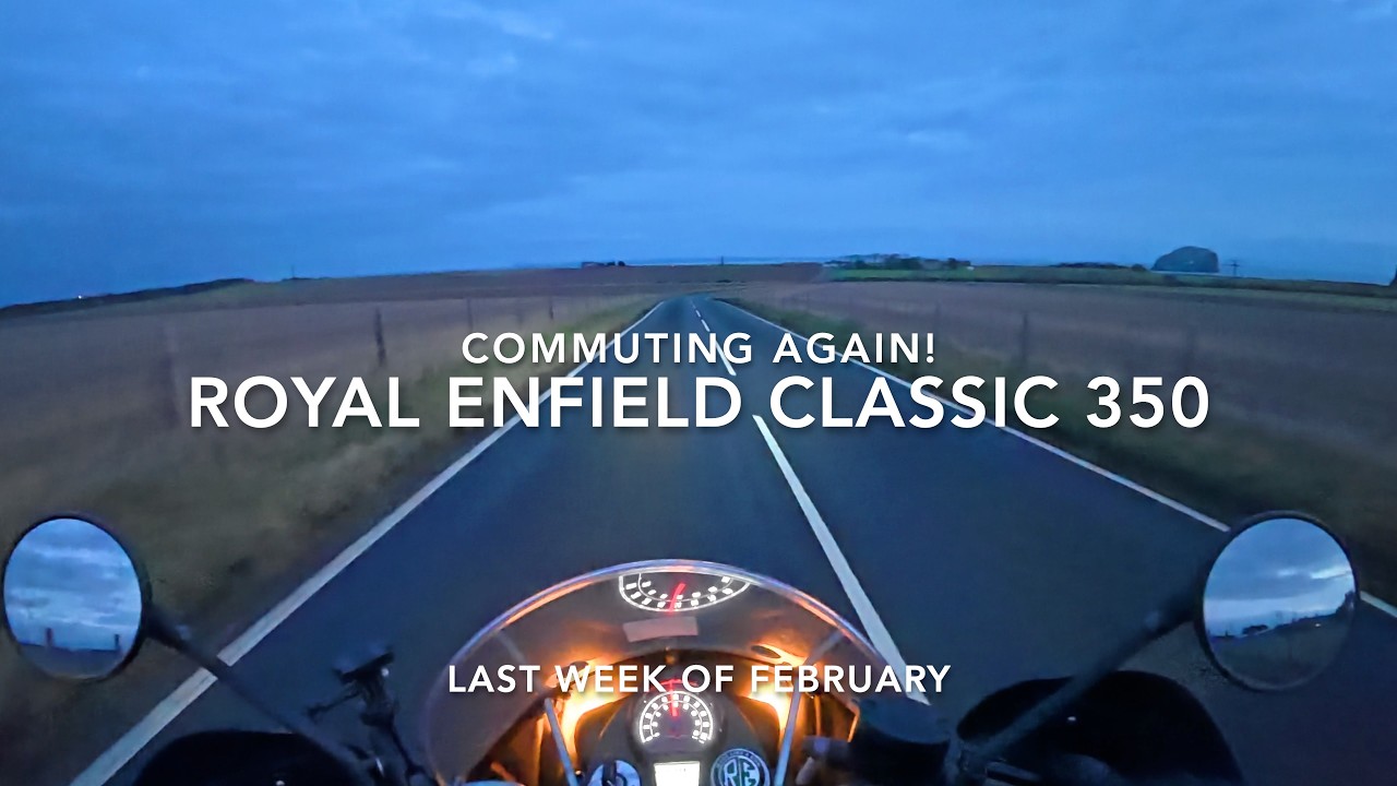 Снова езжу на работу на мотоцикле Royal Enfield Classic 350!