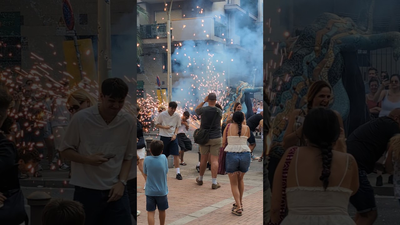 Correfoc 🔥 Festes de Gracia #barcelona #travelinspiration #correfoc