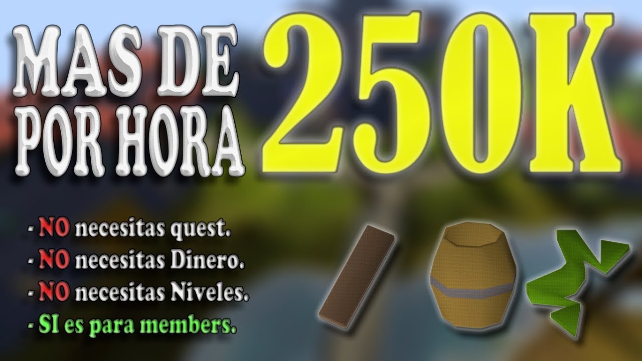 OSRS ESPAÑOL, SI ERES LOW LVL AQUI TE DEJO 3 IDEAS DE OBJETOS QUE TE AYUDARAN A HACER DE DINERO.