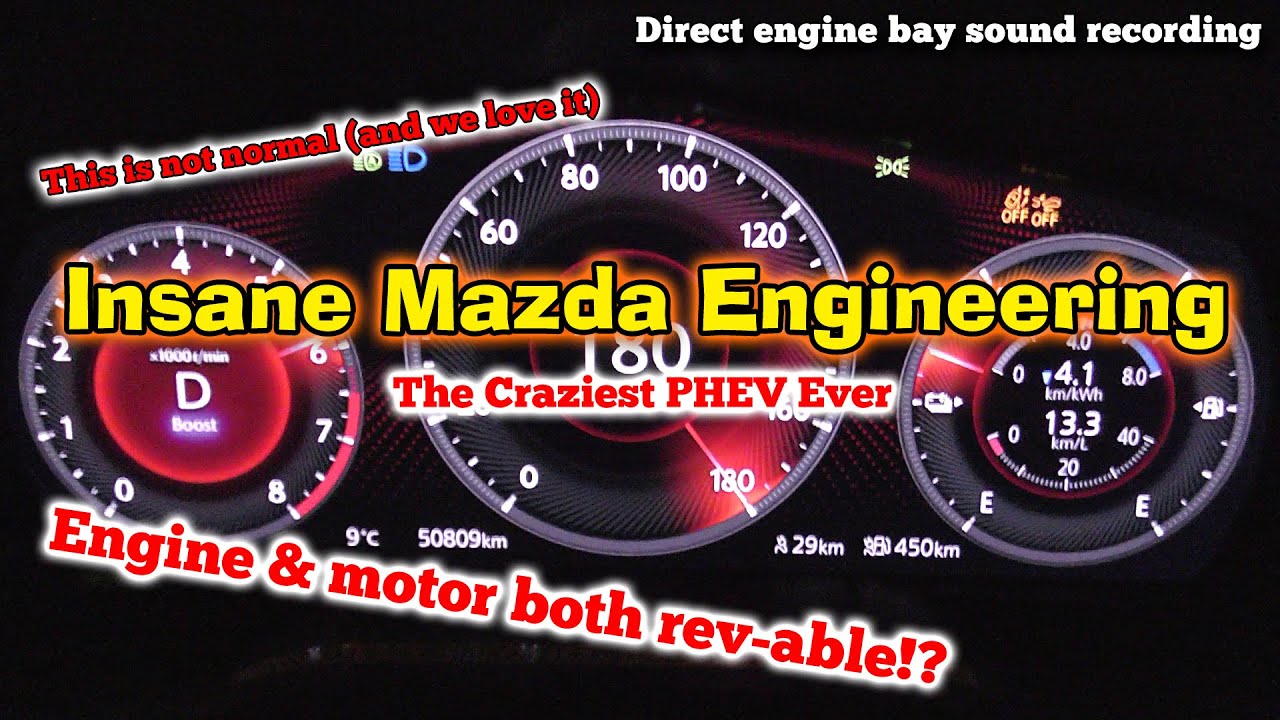 This PHEV Is Totally Insane. Mazda CX-60 Full Acceleration & Engine Sound
