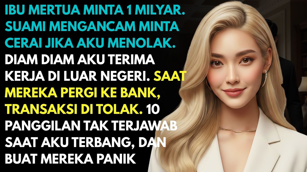 IBU MERTUA MINTA UANG 1M LALU SUAMI MENGANCAM AKAN MENCERAIKANKU - AKU HANYA DIAM DAN KULAKUKAN...