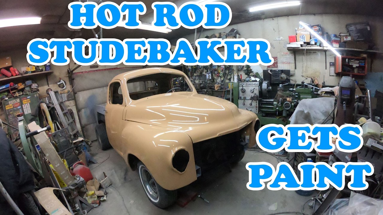 1950 Studebaker Truck Gets Painted