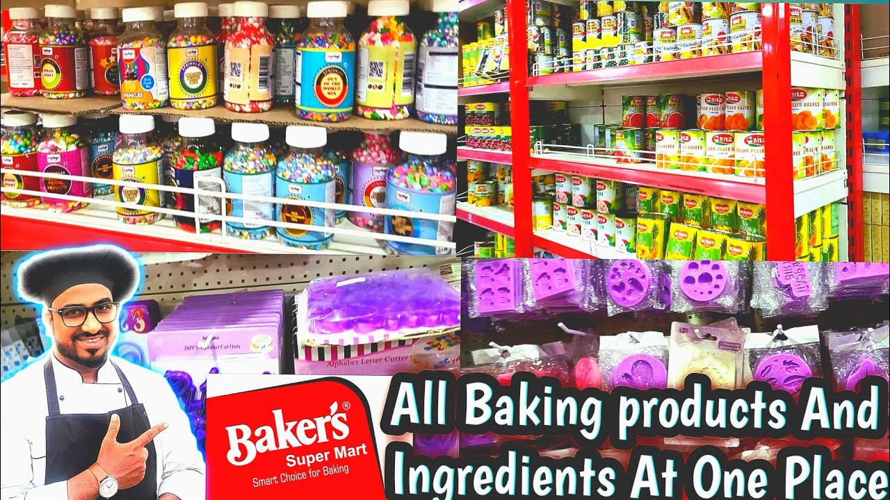 All Baking products And Ingredients At One Place | Baker's Super Mart Hyderabad 🤩