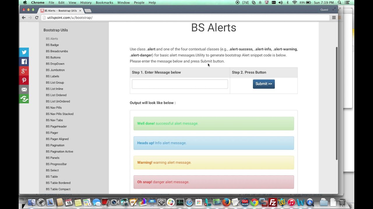 Bootstrap Alert