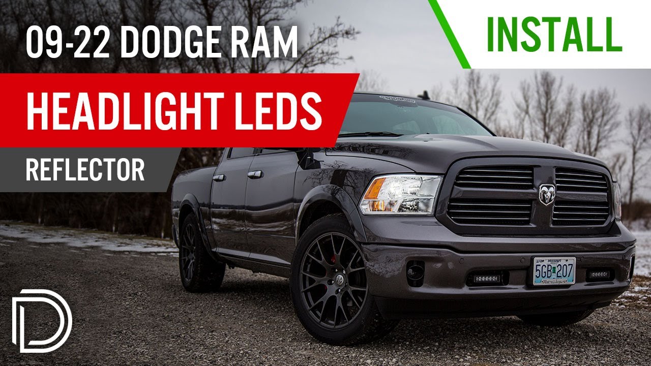Как установить светодиодные фары (рефлекторные) для Dodge Ram 2009–2022 годов | Diode Dynamics