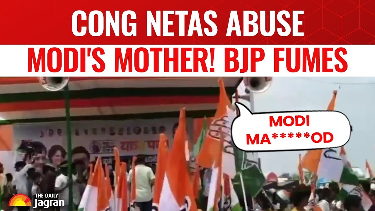 Congress Workers Abuse PM Modi's Late Mother At Voter Adhikar Rally In Bihar