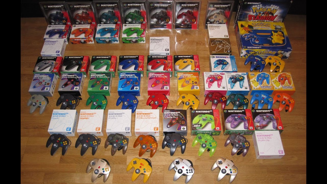 Полная коллекция контроллеров Nintendo 64