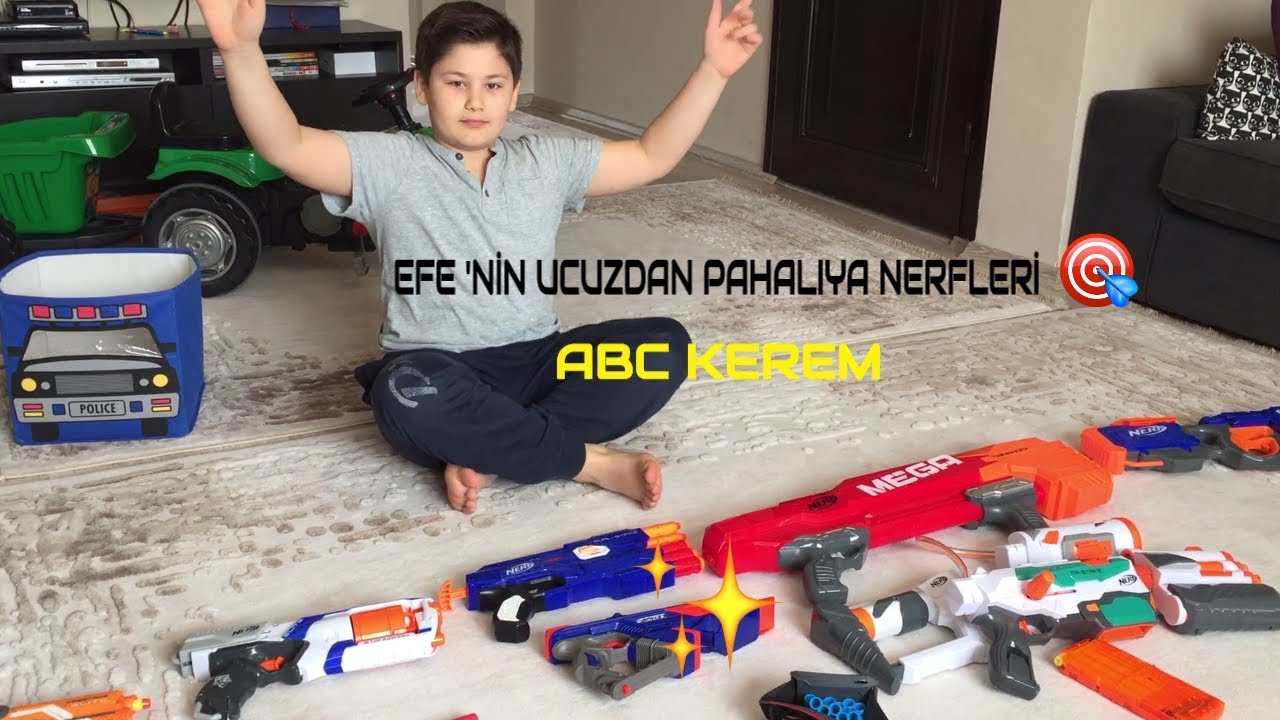 Nerf Tanıtımı, Ucuzdan Pahalıya elimdeki tüm Nerfler ,EFE ile  KEREM