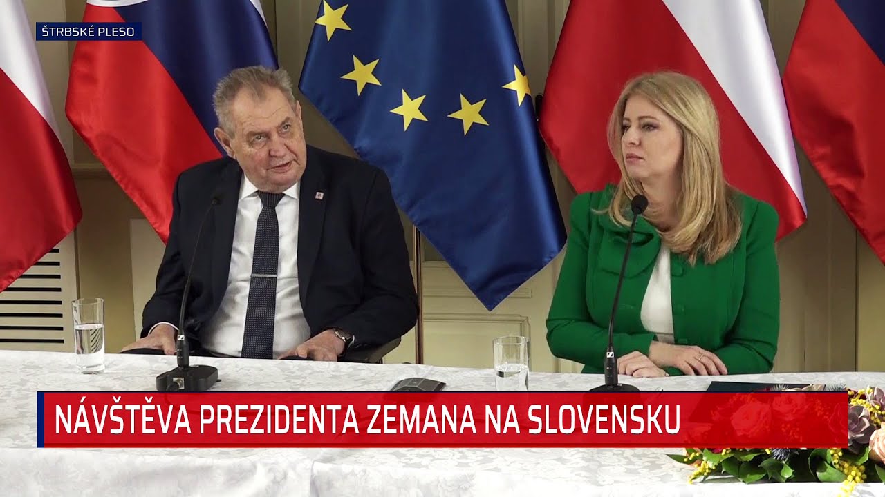 Zeman ostře k senátorům: Všichni mě odepsali jako mrtvolu, Čaputová ne, děkoval na Slovensku