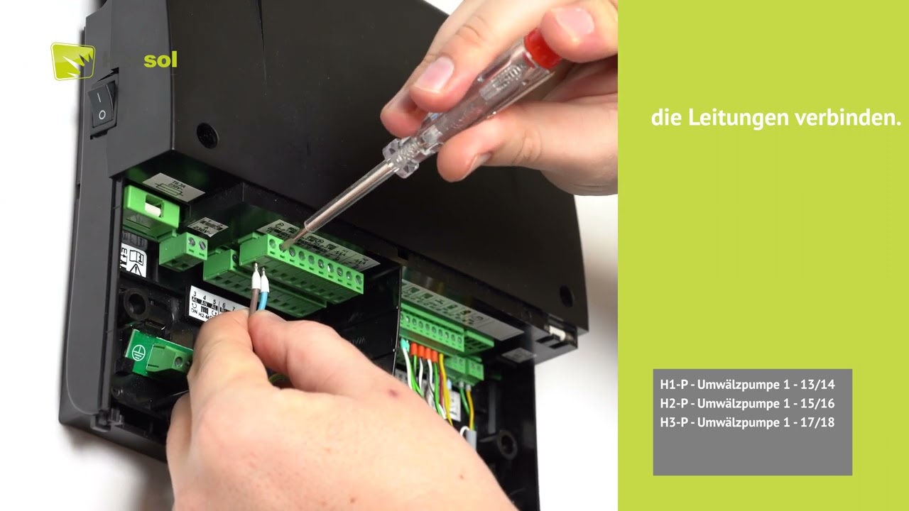 KENSOL - Anschluss der Elektronik