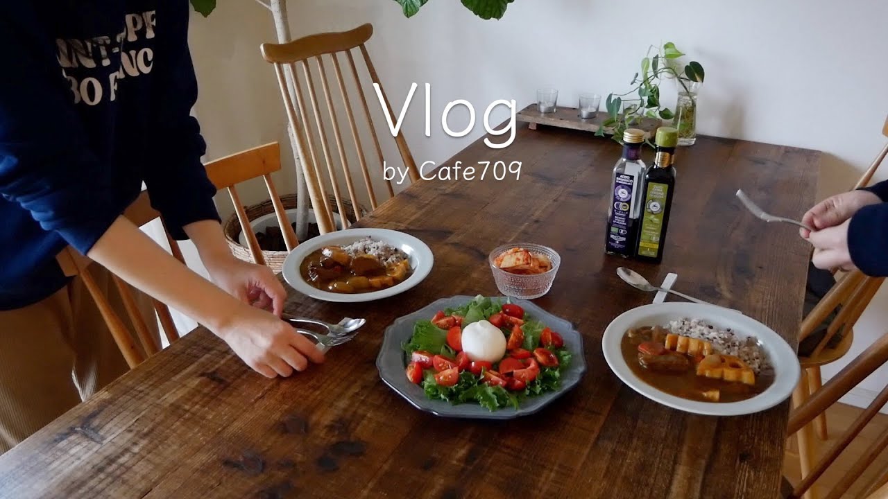 Воскресный обед, карри из корня лотоса и рис, время дома