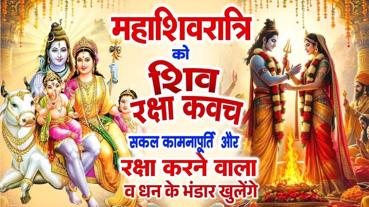 महाशिवरात्रि को शिव रक्षा कवच सकल कामनापूर्ति और रक्षा करने वाला व धन के भंडार खुलेंगे~Shiv Kavach