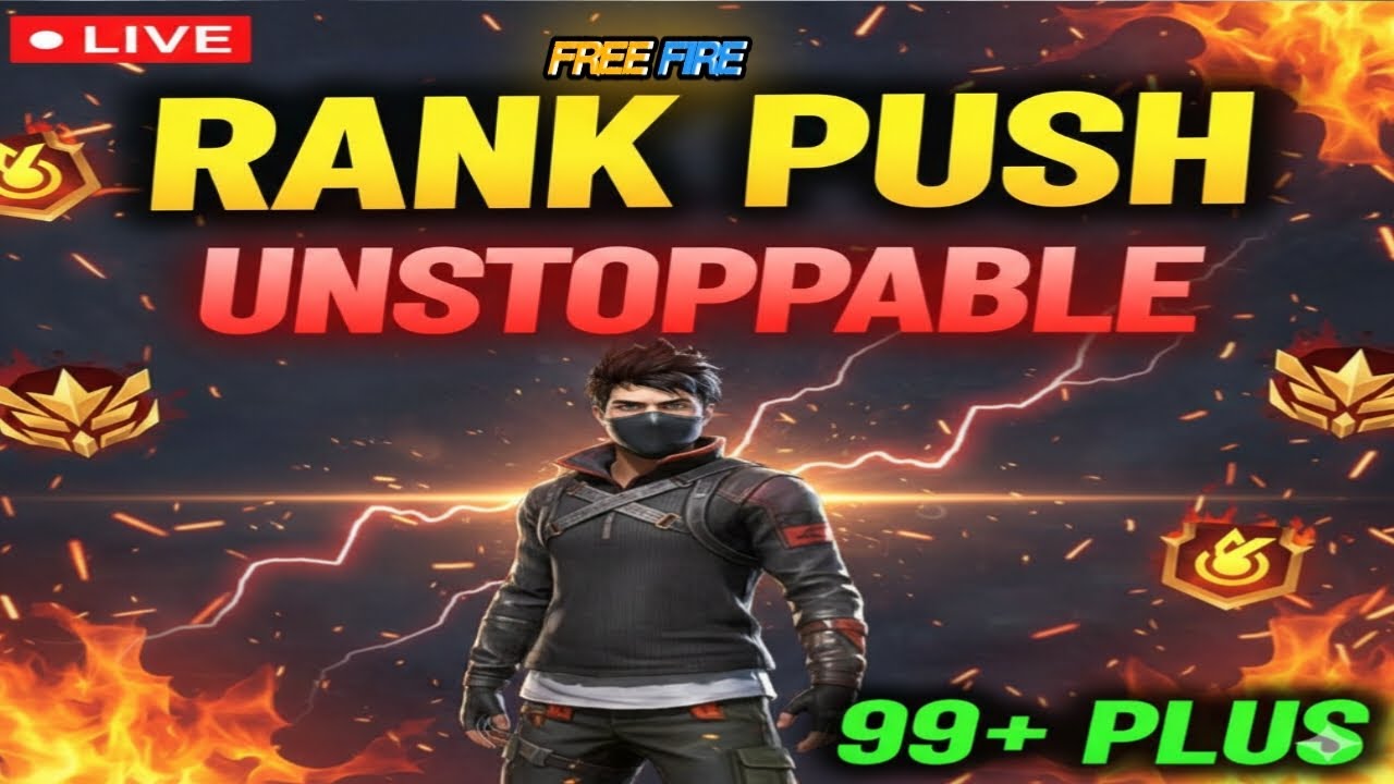 Aggressive: 99+ PLUS ONLY! 😱 FASTEST WAY TO PUSH RANK | Free Fire Rank Push Tips & Tricks LIVE 🔴