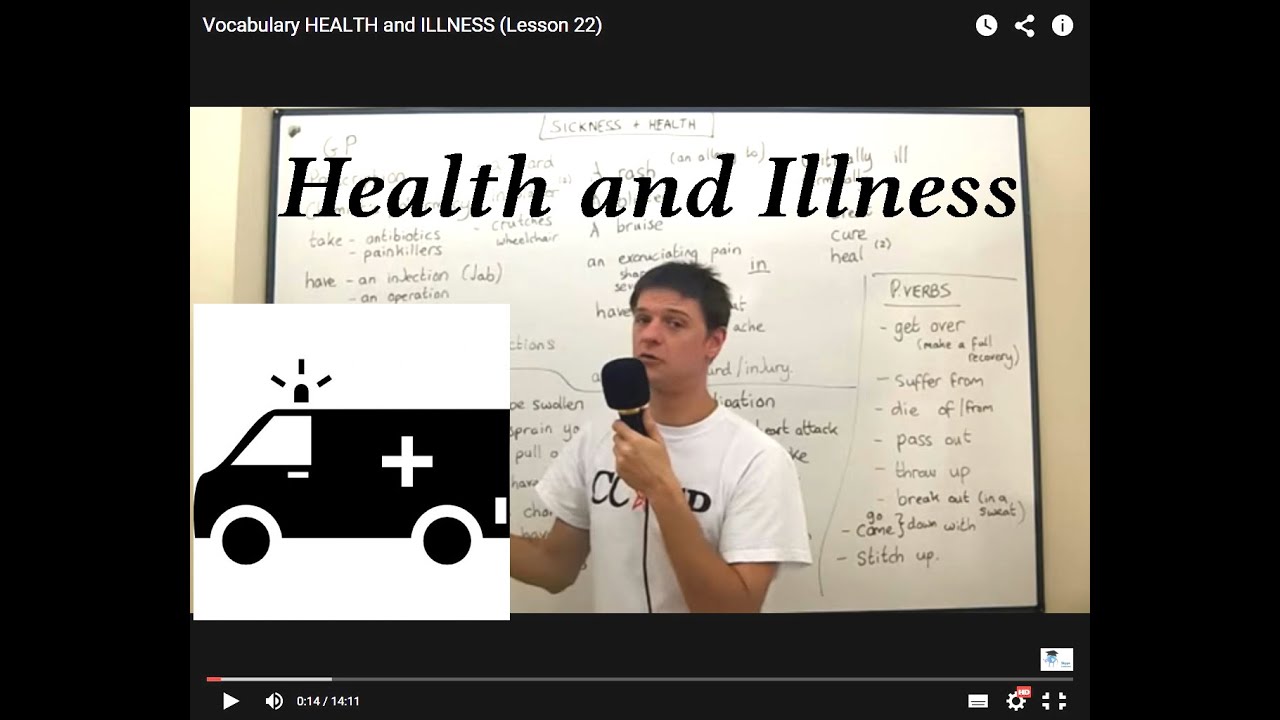 Vocabulary HEALTH and ILLNESS (Lesson 22)