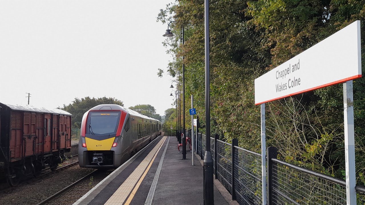 Chappel And Wakes Colne Railway Station On The Sudbury Branch Line 23/10/2023