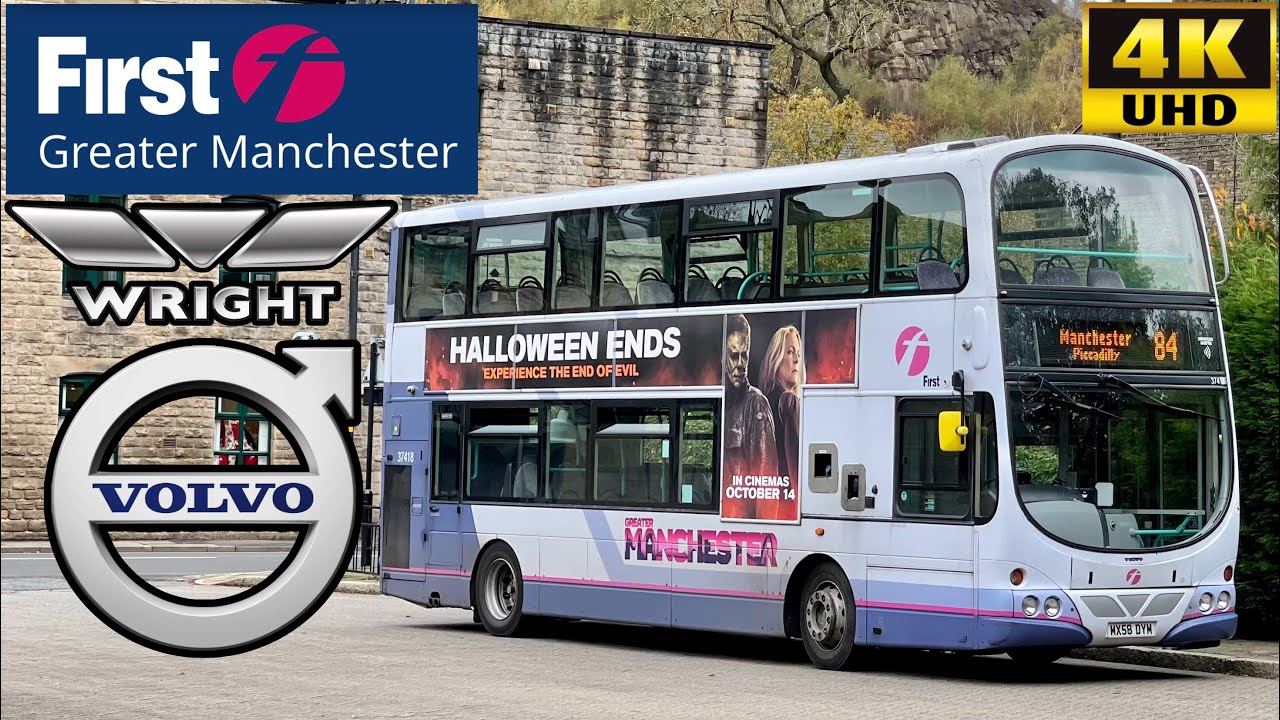 [First Bus Greater Manchester: 84 Piccadilly to Uppermill via Oldham] Wright EclipseGemini VolvoB9TL