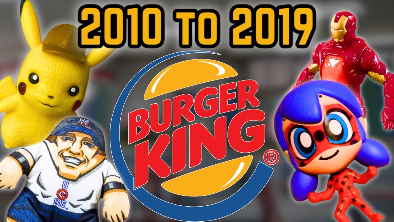 Все блюда для детей в Burger King: с 2010 по 2019 год