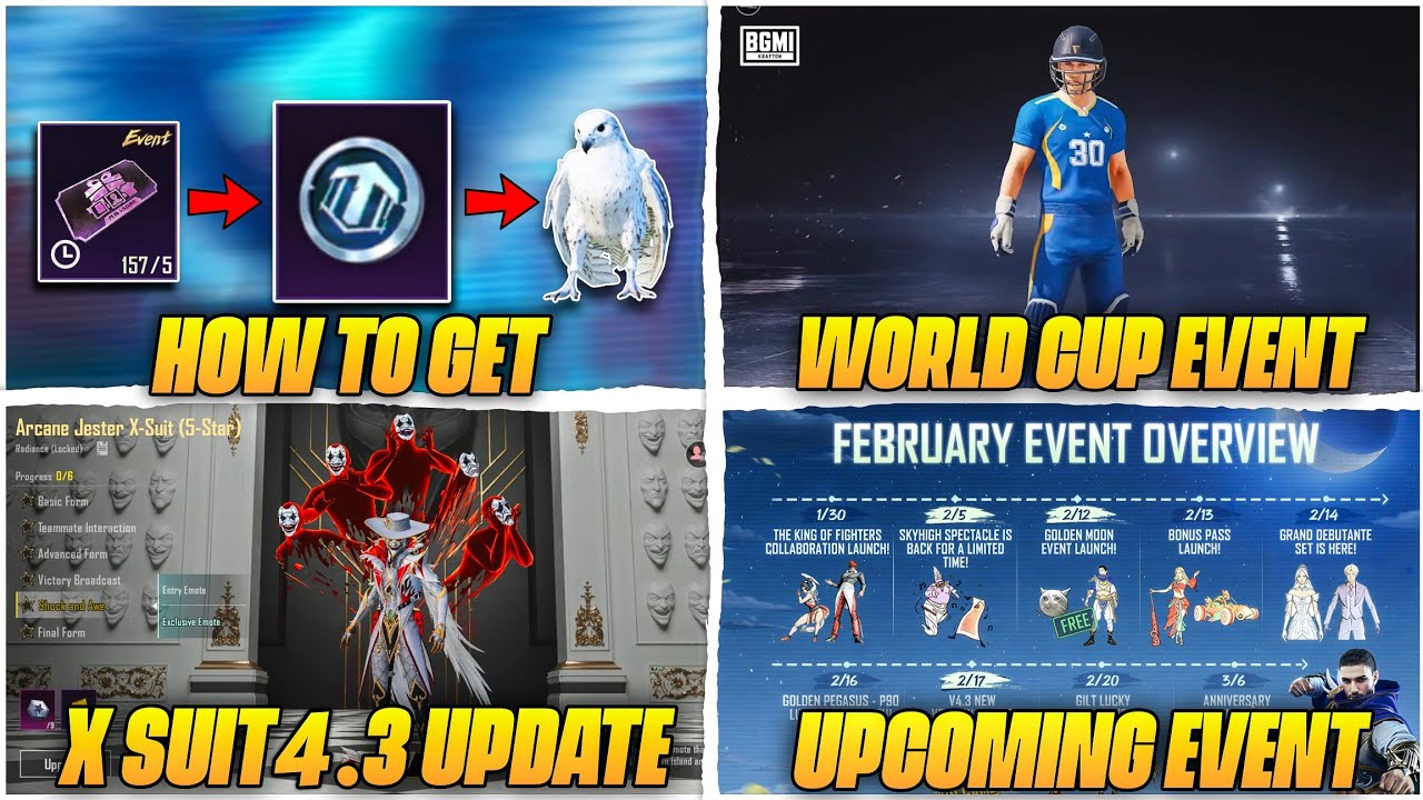 😱 BGMI TRICK TO GET FALCON COMPANION / 4.2 UPDATE UPCOMING EVENTS / X SUIT POSSIBILITY