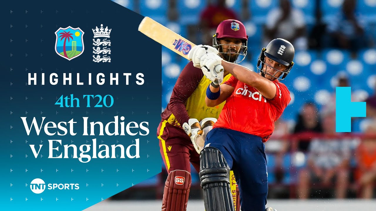 West Indies vs England 4th T20 🏏 | Sensational Run Chase In St Lucia 😮‍💨 | TNT Cricket Highlights