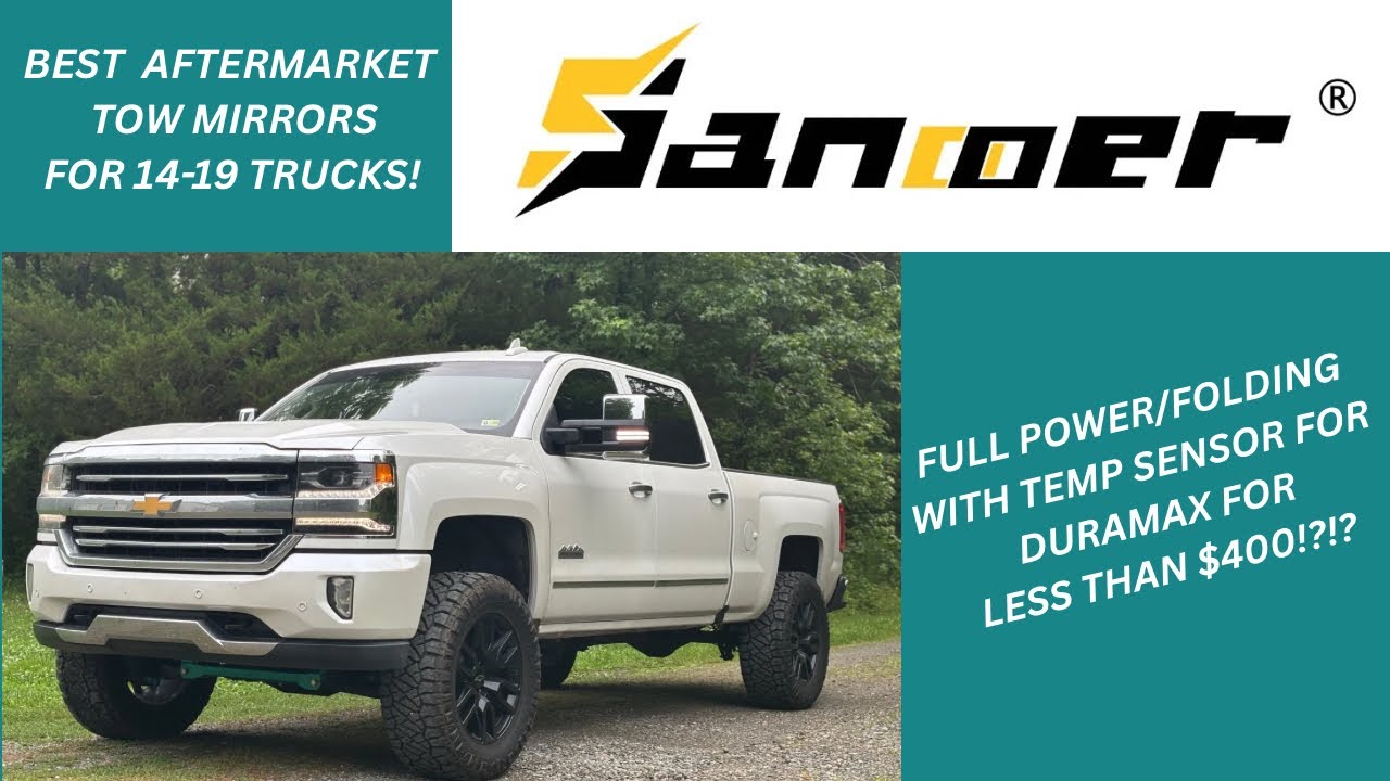 Зеркала Sanooer Tow Mirrors / Silverado Sierra 2014-2018 / Установка и обзор / Как установить